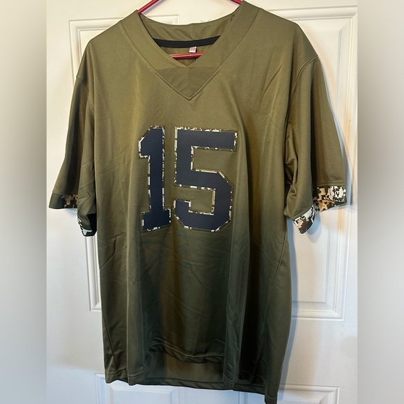Men’s OD green, size medium, unbranded Patrick Mahomes jersey- #15. - Picture 4 of 4